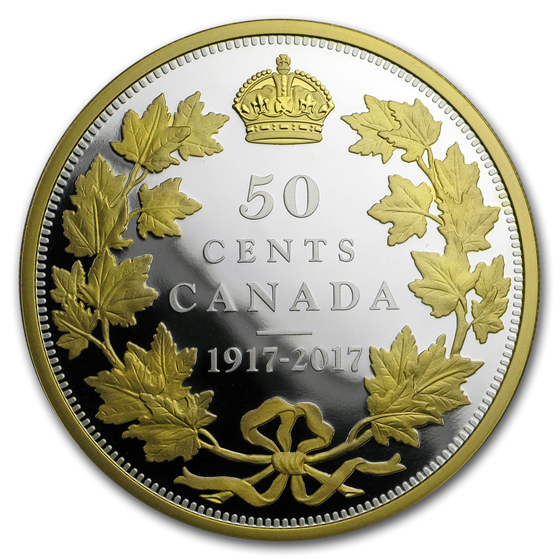 2017 Canada 2 oz Silver 100th Anniv of the 1917 Half-Dollar 2017 Canada 2 oz Silver 100th Anniv of the 1917 Half-Dollar